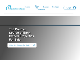 'bankownedproperties.org' screenshot