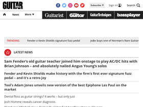 'guitarworld.com' screenshot