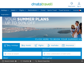 'dnatatravel.com' screenshot