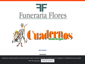'cuadernosmanchegos.com' screenshot