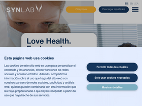 'synlab.es' screenshot