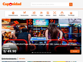 'cuponidad.pe' screenshot