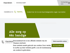 'desocialekaart.be' screenshot