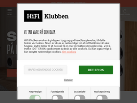 'hifiklubben.no' screenshot