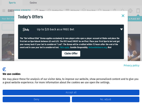 'easyodds.com' screenshot