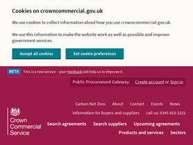 'crowncommercial.gov.uk' screenshot