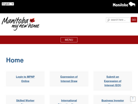 'immigratemanitoba.com' screenshot
