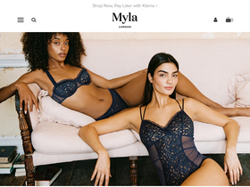 'myla.com' screenshot