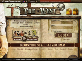 'the-west.cz' screenshot