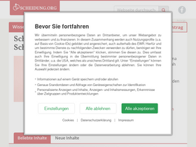 'scheidung.org' screenshot