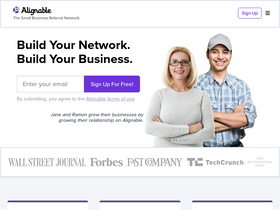 'alignable.com' screenshot