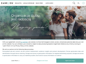 'zankyou.pl' screenshot