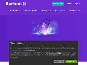 'kortext.com' screenshot