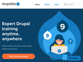 'drupalize.me' screenshot