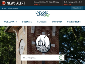 'desotocountyms.gov' screenshot