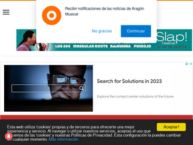 'aragonmusical.com' screenshot