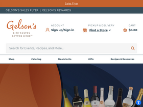 'gelsons.com' screenshot