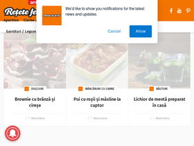 'retetefeldefel.ro' screenshot