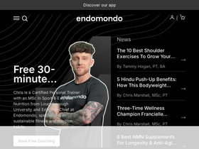 'endomondo.com' screenshot