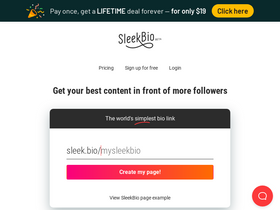 'sleek.bio' screenshot