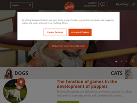 'affinity-petcare.com' screenshot