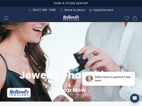 rollandsjewelers.com homepage screenshot