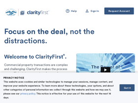 'clarityfirst.com' screenshot