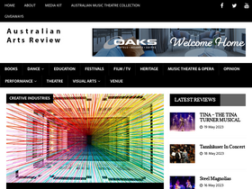 'artsreview.com.au' screenshot