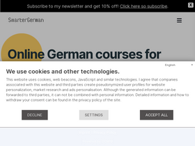 'smartergerman.com' screenshot