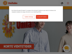 'unilabs.no' screenshot