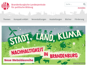 'politische-bildung-brandenburg.de' screenshot