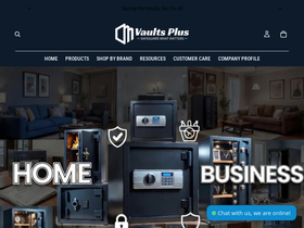shopvaultsplus.com homepage screenshot