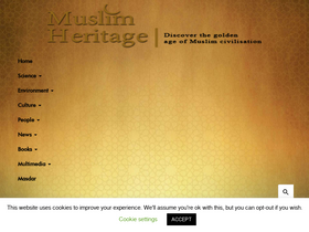 'muslimheritage.com' screenshot