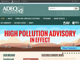 'azdeq.gov' screenshot