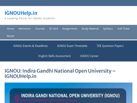 'ignouhelp.in' screenshot