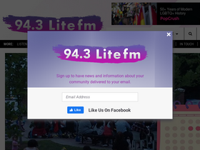 '943litefm.com' screenshot