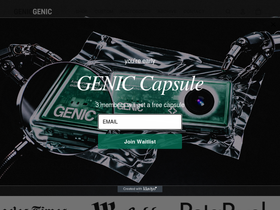 genic.film homepage screenshot