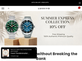 Luxxivo homepage screenshot