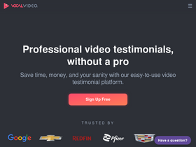 'vocalvideo.com' screenshot