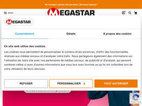 'megastar.fr' screenshot