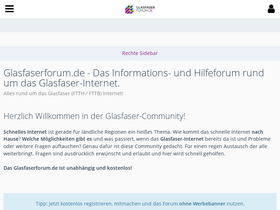 'glasfaserforum.de' screenshot