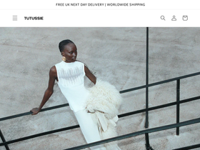 Tutussie homepage screenshot
