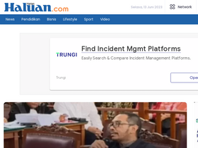 'harianhaluan.com' screenshot
