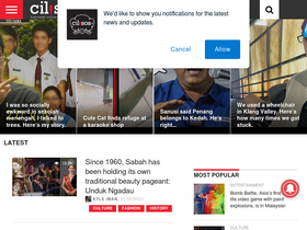 'cilisos.my' screenshot