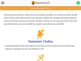 'mantramaya.com' screenshot