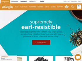 'adagio.com' screenshot