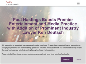 'paulhastings.com' screenshot