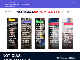 'noticiasimportantes.cl' screenshot
