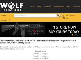 'wolfarmouries.co.uk' screenshot