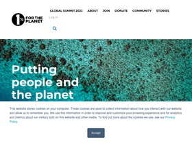 'onepercentfortheplanet.org' screenshot